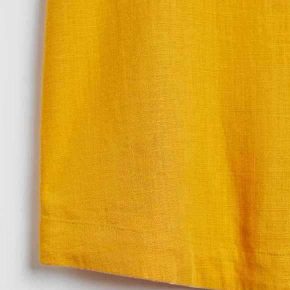MELANIE LYNE: Shoulder Detail Linen Blouse - yellow - Picture 8 of 10
